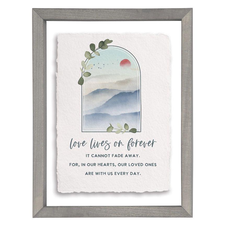 Love Lives Forever - Floating Wall Art Rectangle