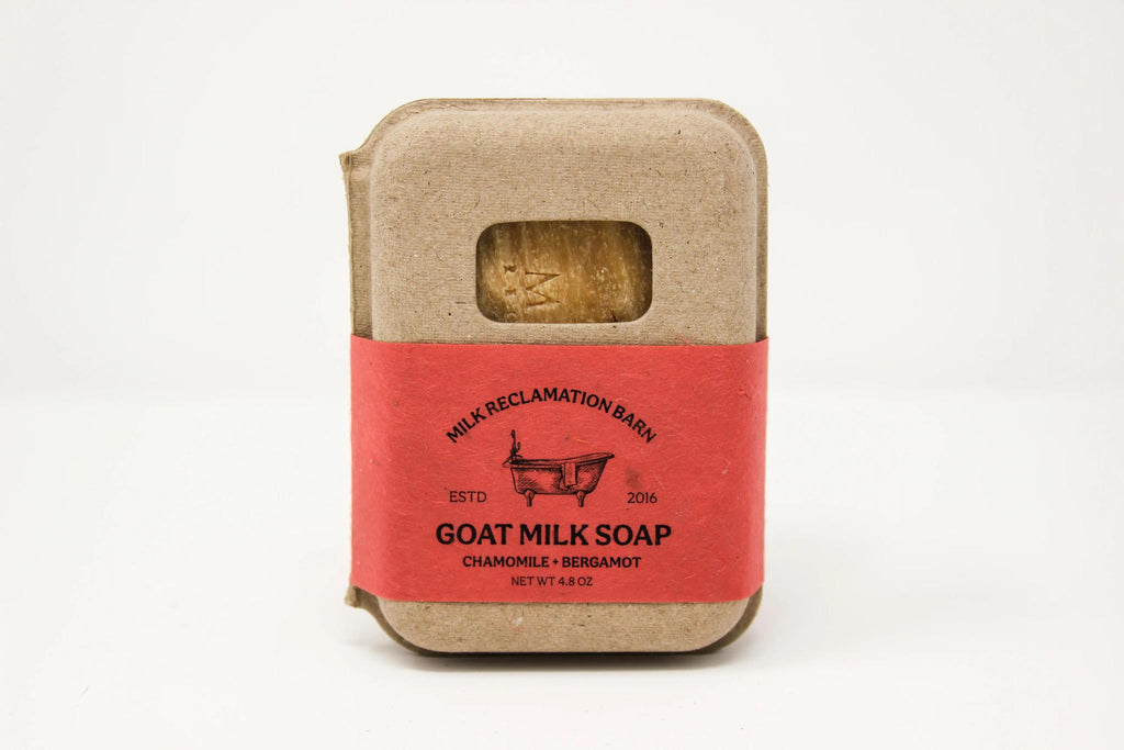 Hand Crafted Bar Soap in Sustainable Packaging - Goat Milk Chamomile Bergamot