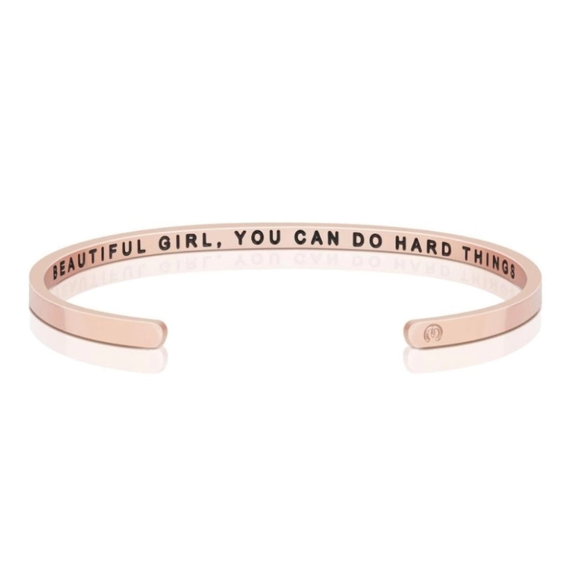 Bracelet - Beautiful Girl You Can Do Hard Things (Within)