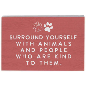 Surround With Animals - Small Talk Rectangle