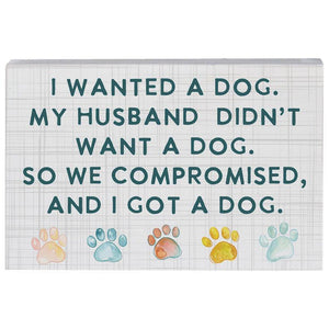 Wife Wanted A Dog - Small Talk Rectangle