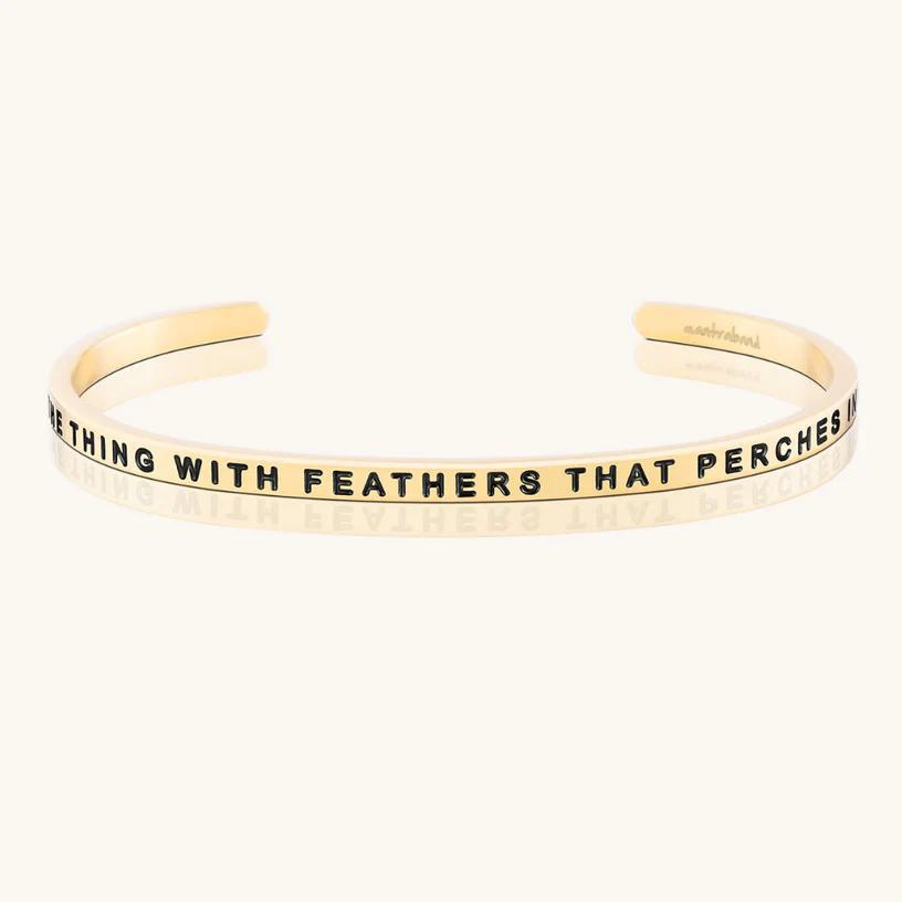 Bracelet - Hope Is The Thing With Feathers That Perches In The Soul