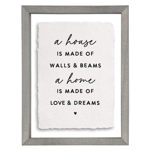 A House Made - Floating Wall Art Rectangle