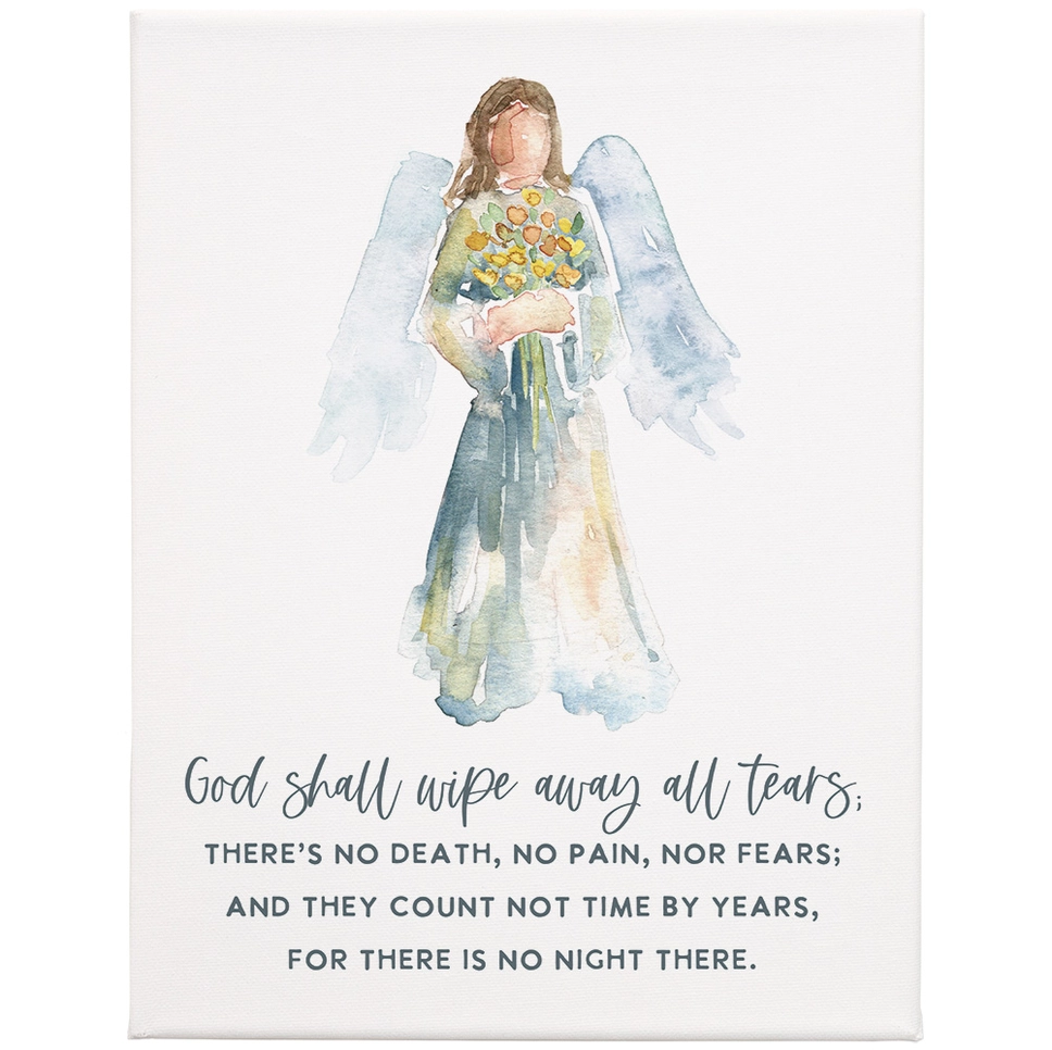 Wrapped Canvas - God Shall Wipe Away All Tears