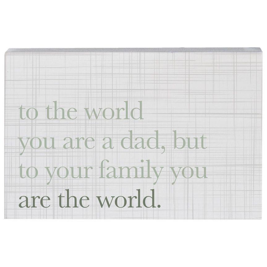 To The World Dad - Small Talk Rectangle