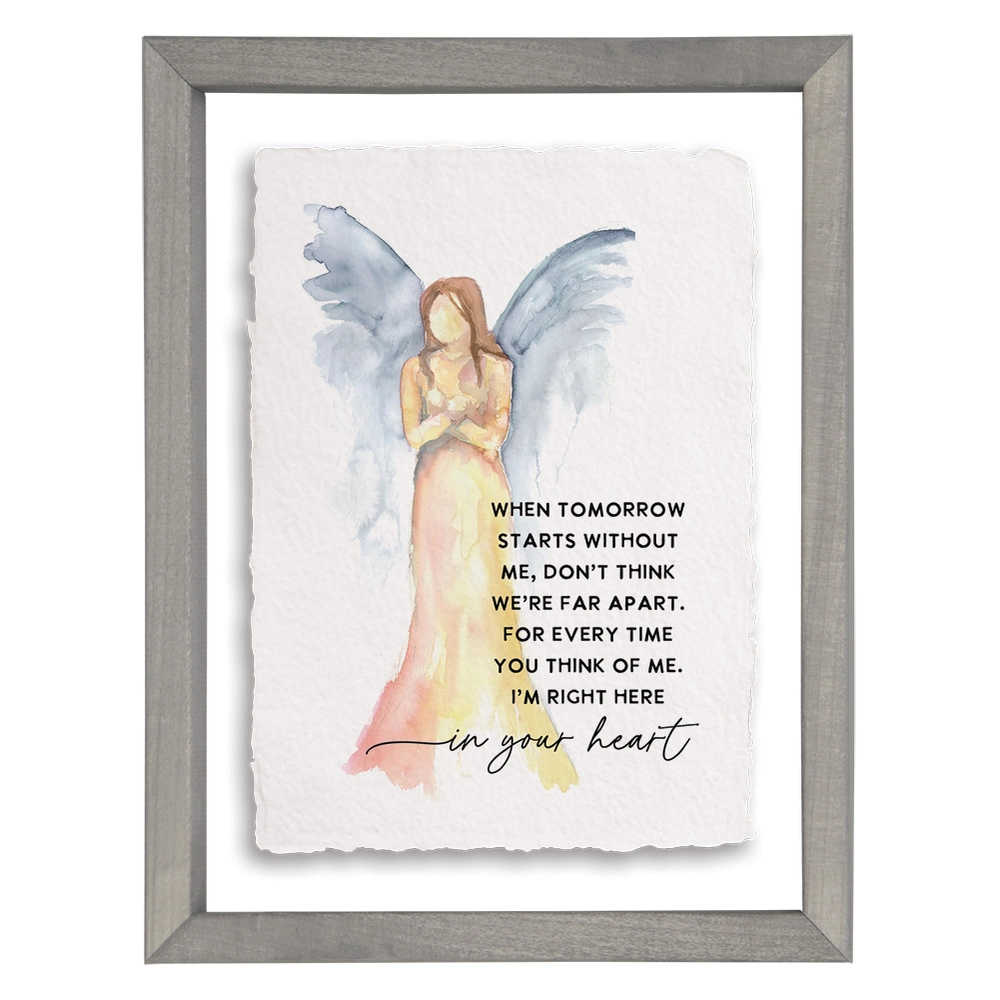 Tomorrow Start Angel - Floating Wall Art Rectangle