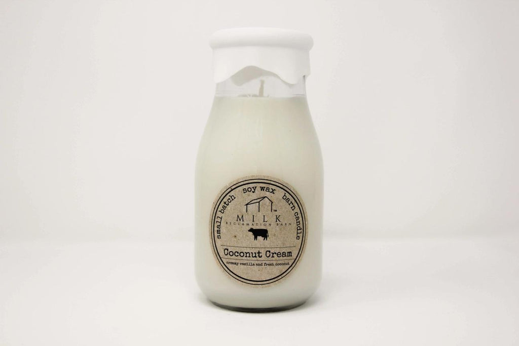 Milk Bottle Candle - Coconut Cream