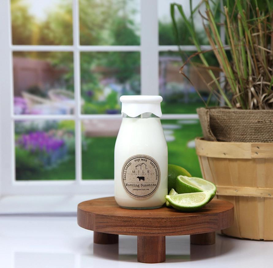 Milk Bottle Candle - Morning Sunshine