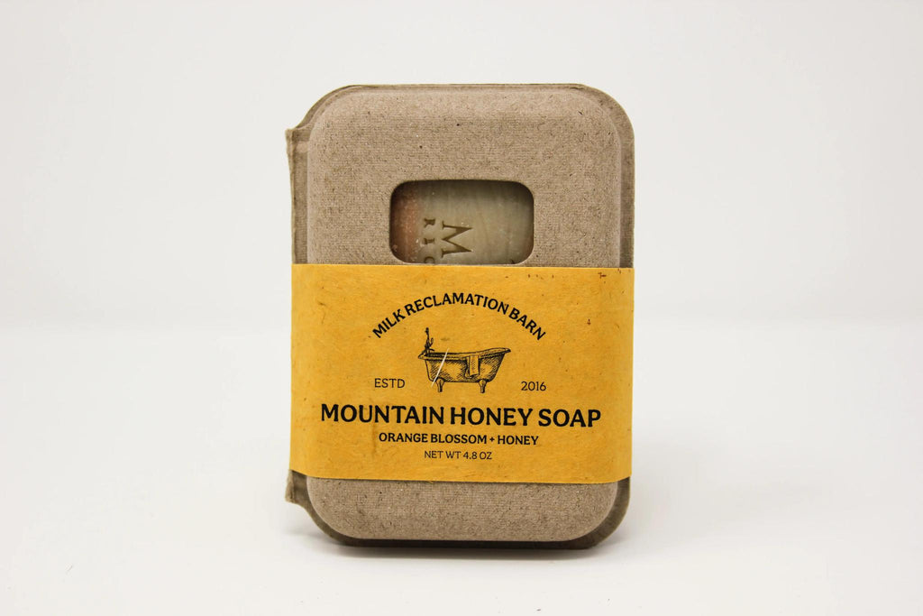 Hand Crafted Bar Soap in Sustainable Packaging - Honeycomb Orange Blossom Honey