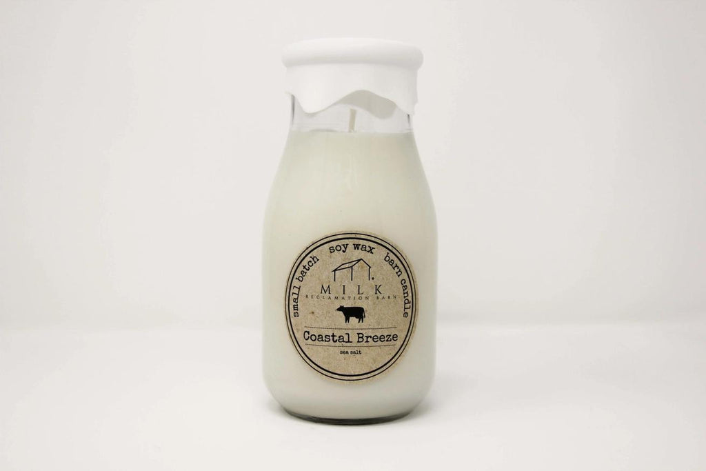 Milk Bottle Candle - Coastal Breeze
