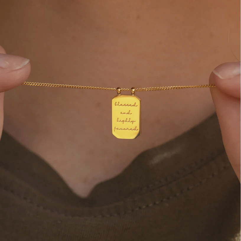 Necklace - MantraBand Note To Self "Blessed And Highly Favored"