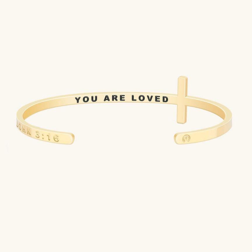 Cross Bracelet - You Are Loved (John 3:16)