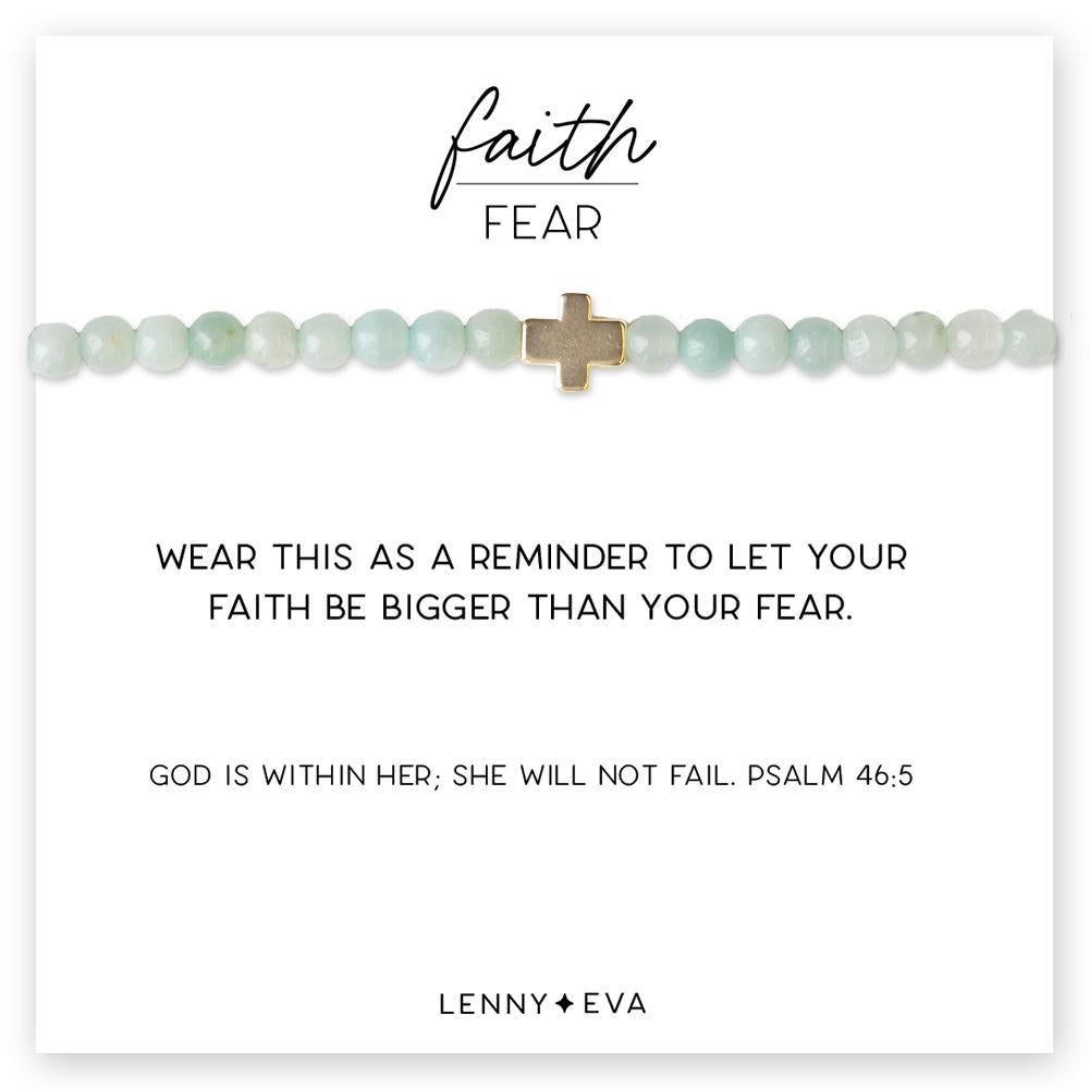 Lenny & Eva Bracelet - Faith Over Fear Cross Bracelet