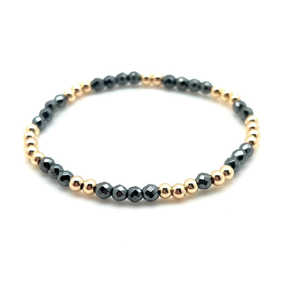 NLHD 14K Gold Filled and Hematite Mix Bracelet