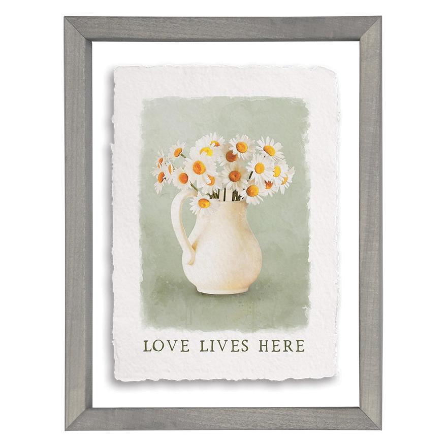 Love Live Daisies - Floating Wall Art Rectangle