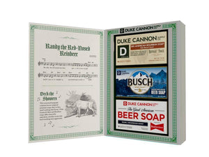 Jingle Booze Holiday Book - 3 Premium Soaps in a Gift Set