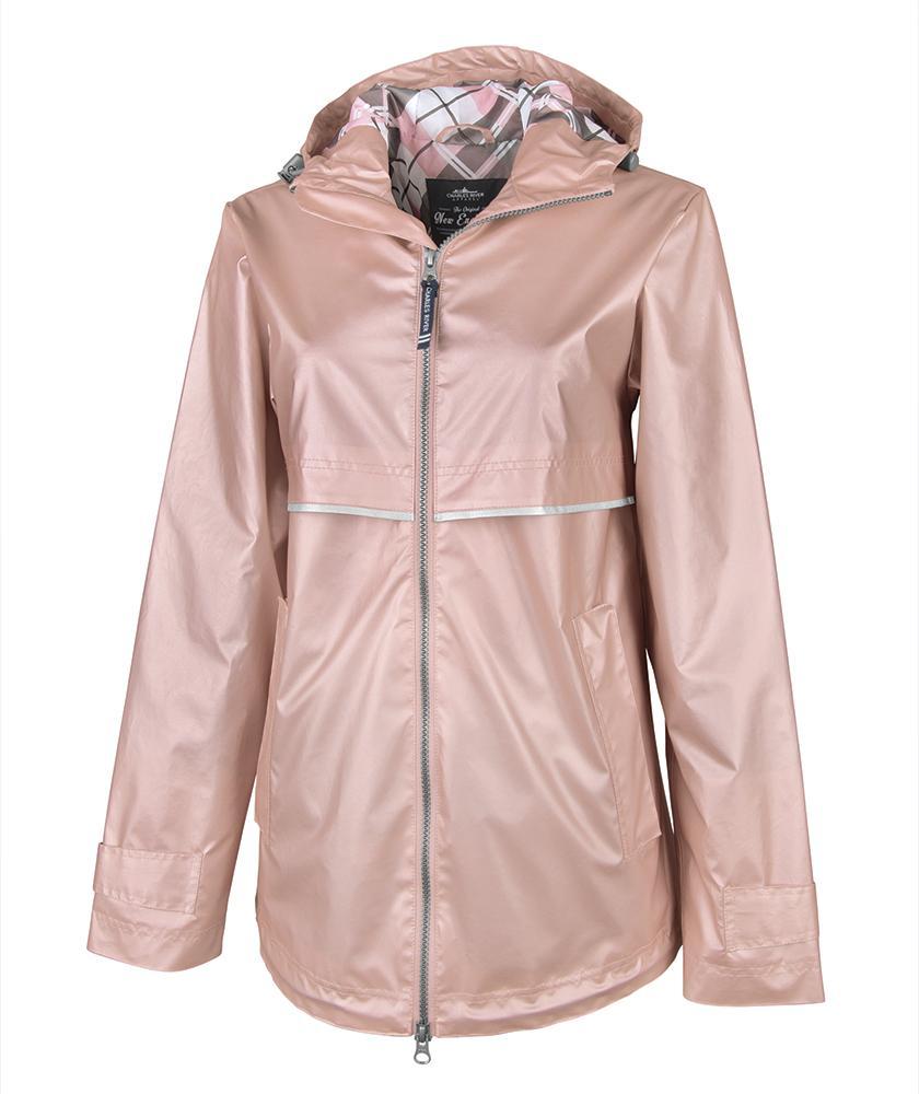 Rainjacket 5996 - Rose Gold/Plaid