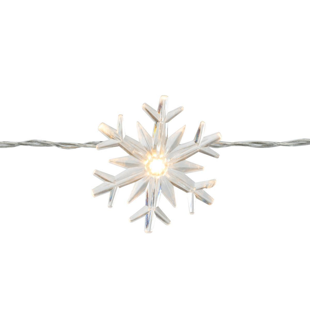 Christmas - Lit Snowflake Garland