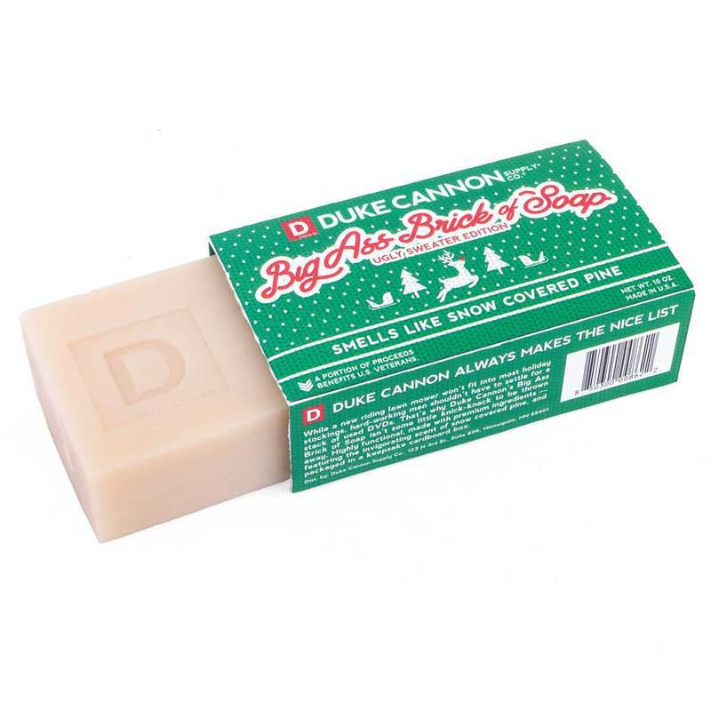 Big Ass Brick of Soap - Ugly Sweater Christmas Edition - Snow Covered Pine