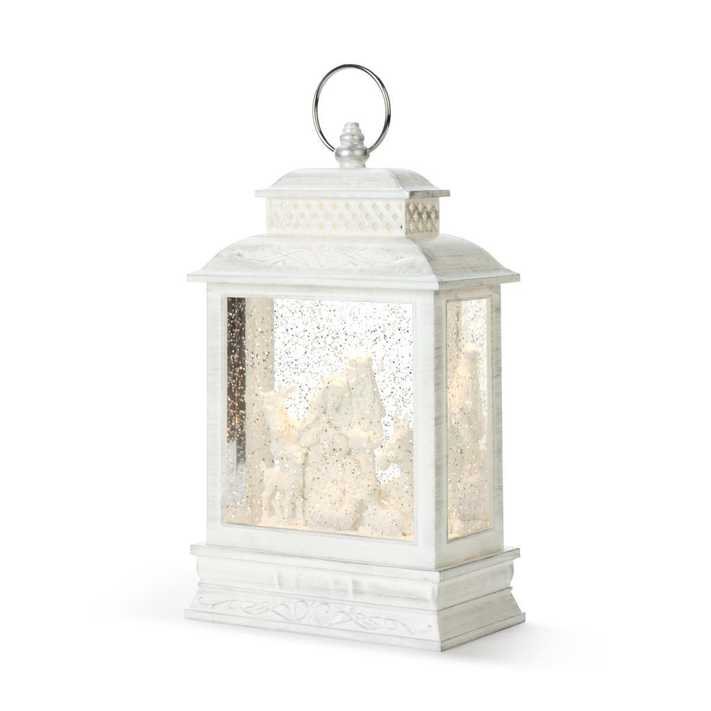 Christmas - Lit Nativity Stable Scene Lantern