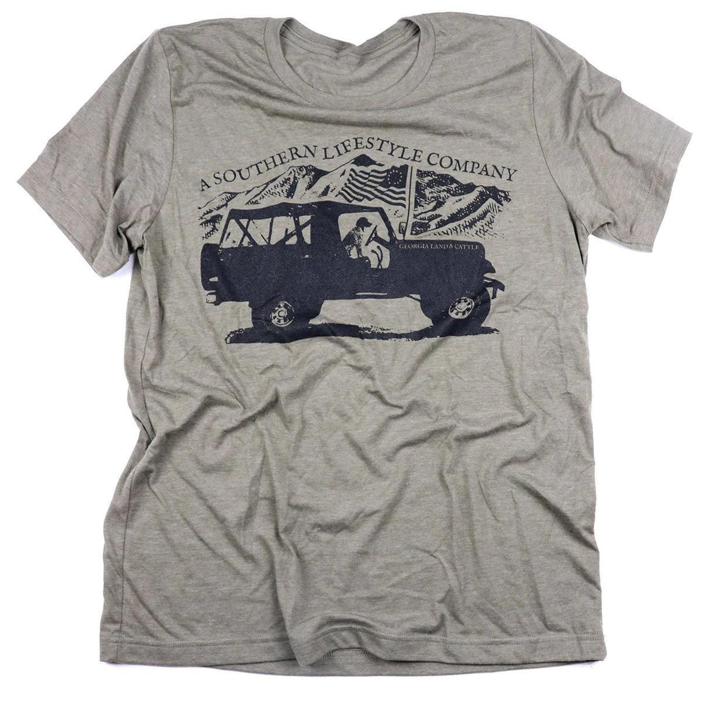 Jeep Scrambler CJ8 Short Sleeve Tee - Heather Olive