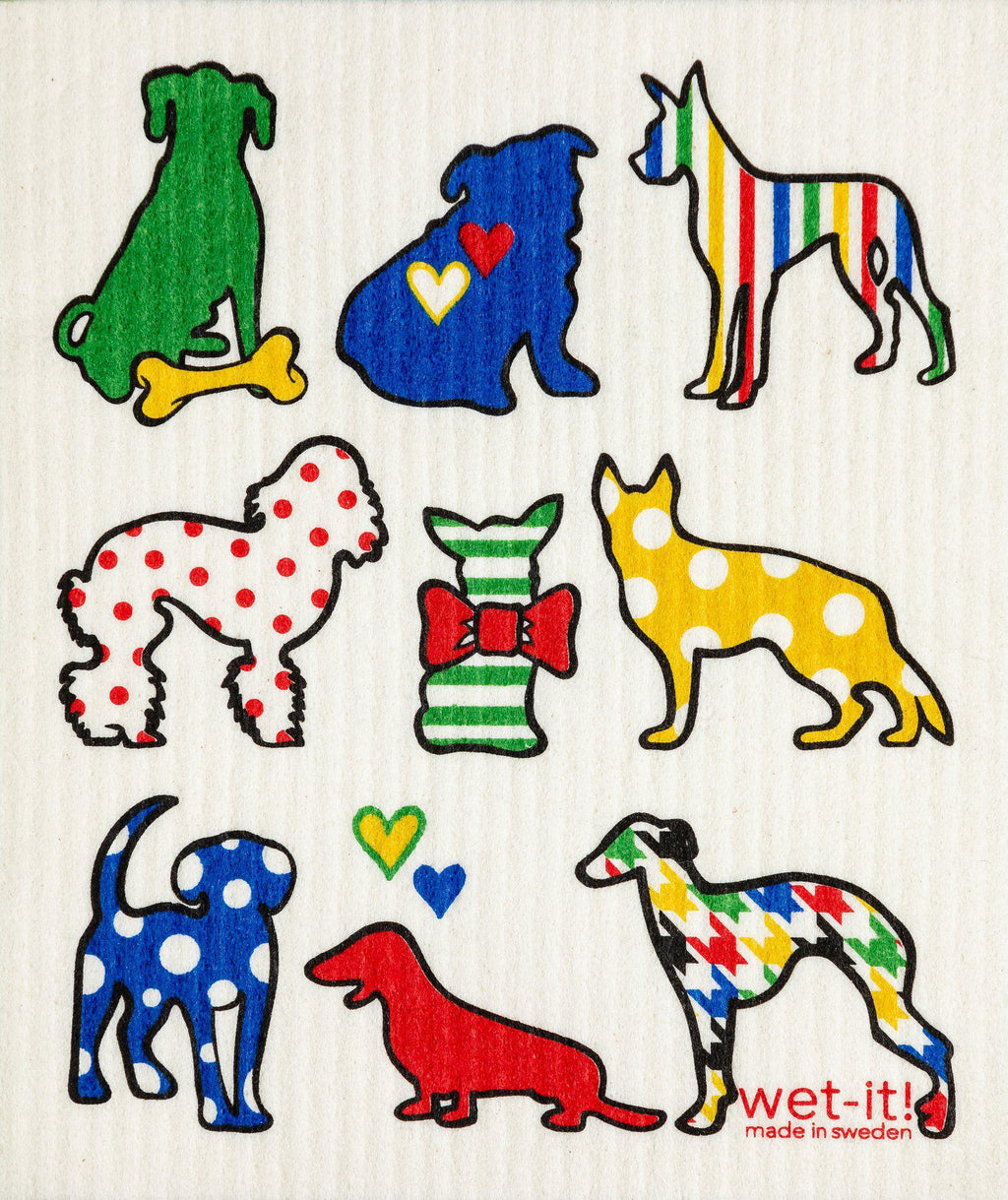 Wet-It! Swedish Cloth - Dog Lover Multi-Color