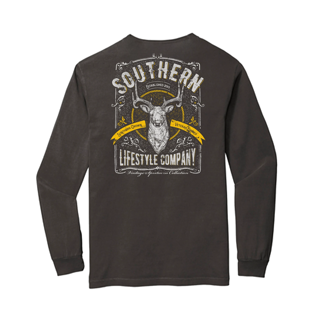 Vintage Sportsman Long Sleeve Tee - Pepper