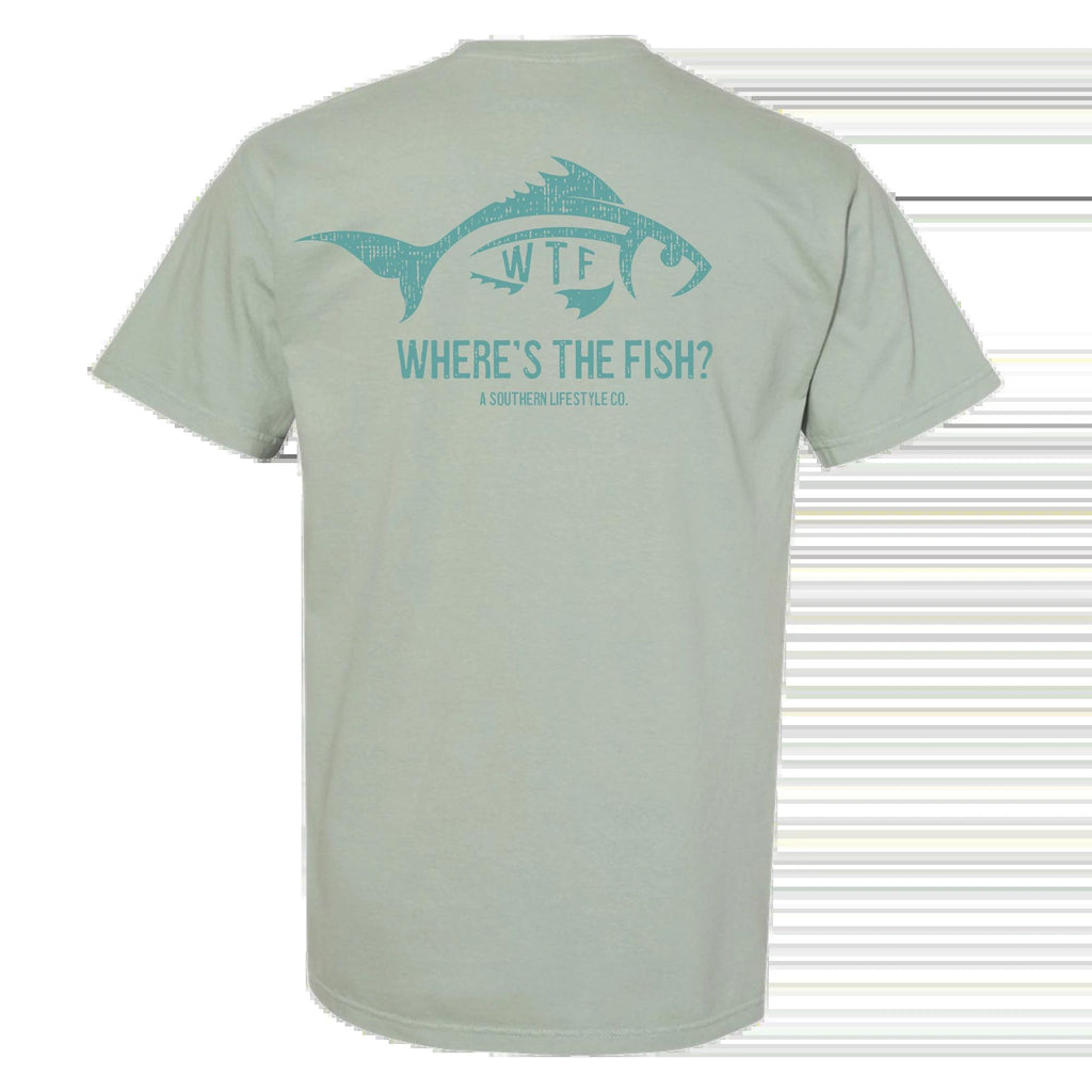 WTF - Where's The Fish Short Sleeve Tee - Bay