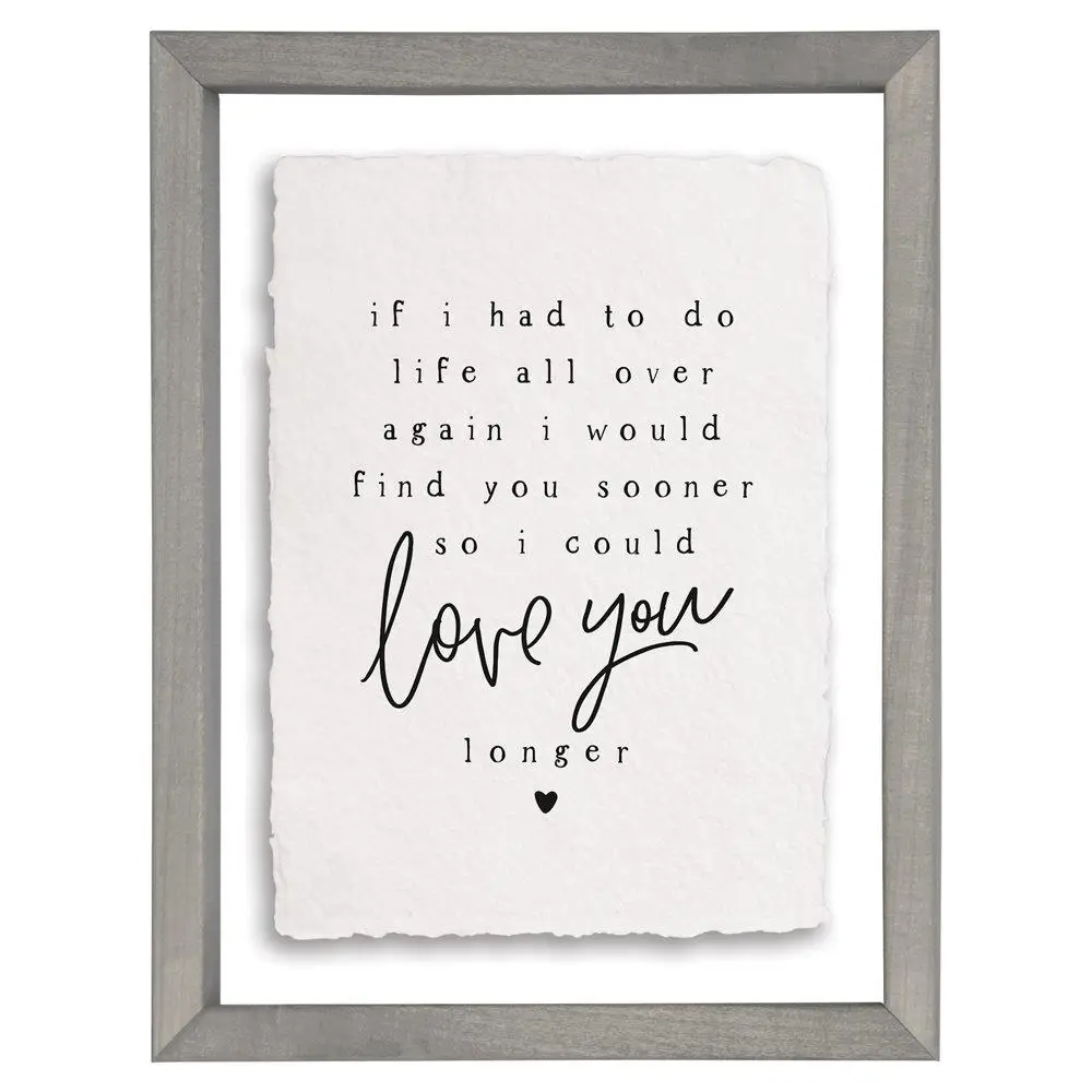 Love You Longer - Floating Wall Art Rectangle