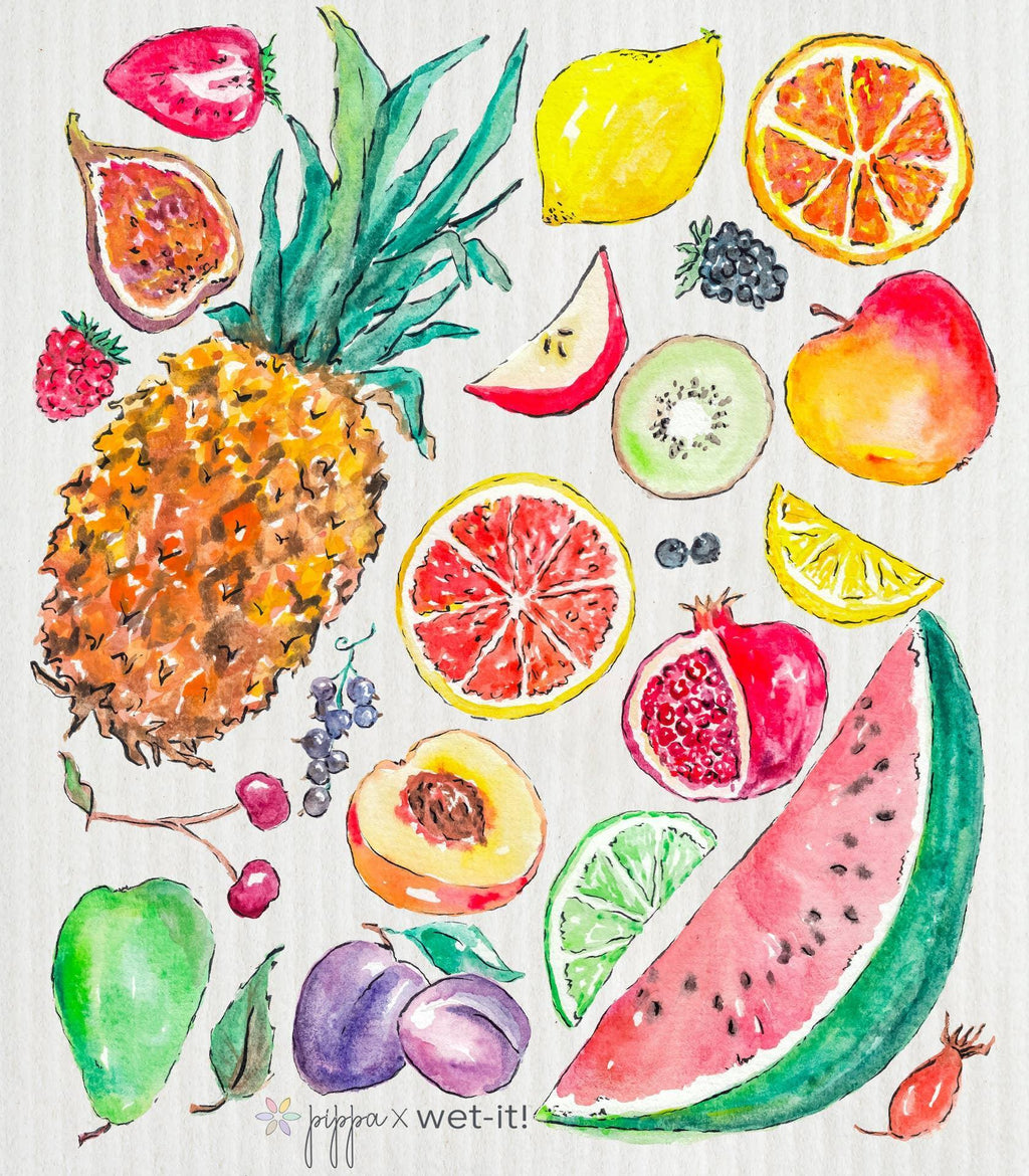 Wet-It! Swedish Cloth - Pippa Tutti Frutti