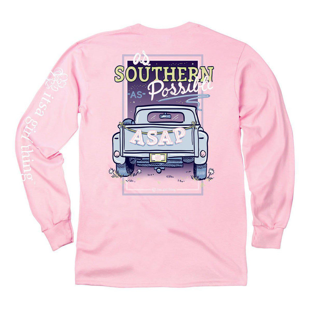 Itsa - Southern As Possible - Long Sleeve - Light Pink