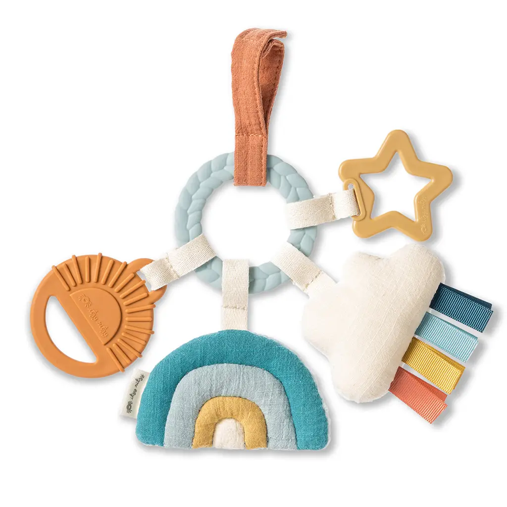 Bitzy Busy Ring Teething Activity Toy - Cloud