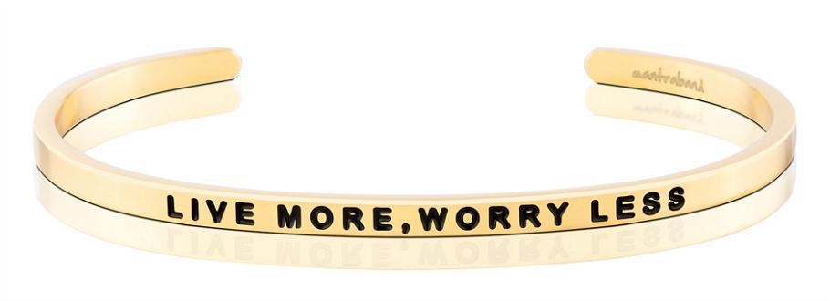 Bracelet - Live More, Worry Less