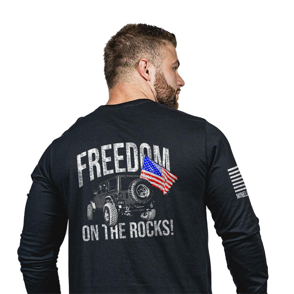 Jeep Freedom On The Rocks Long Sleeve - Black