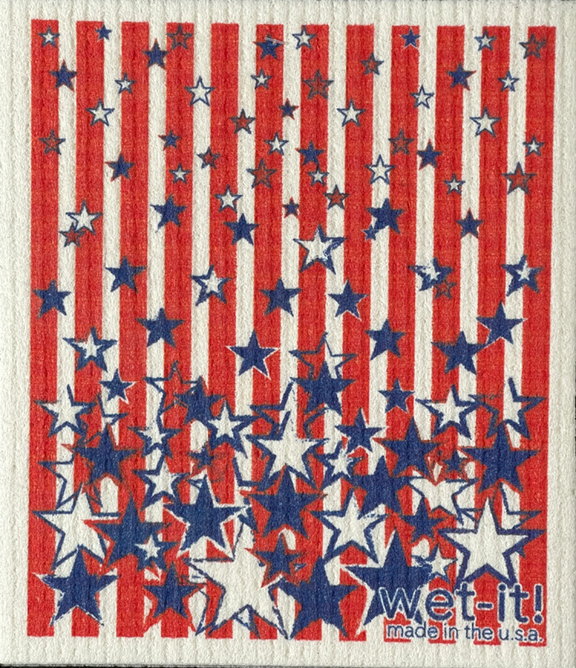 Wet-It! Swedish Cloth - Stars and Stripes