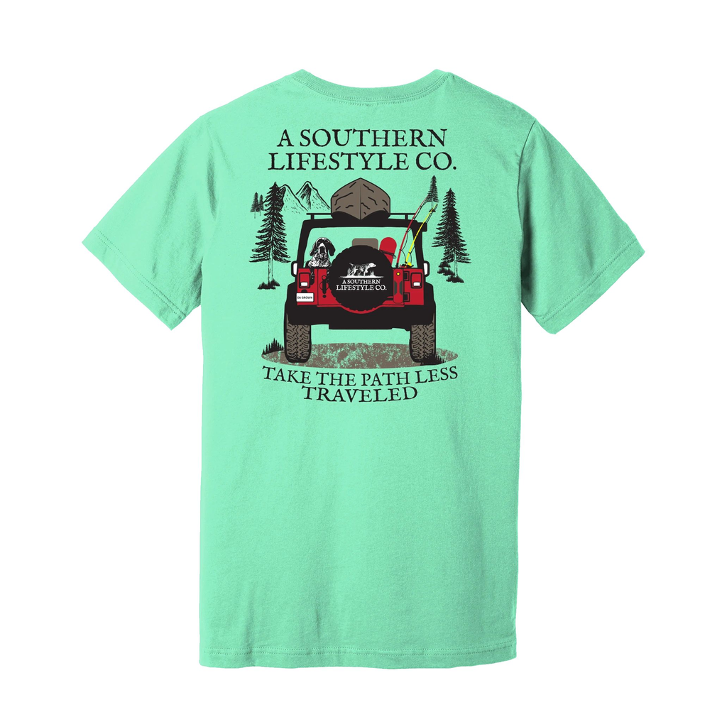 Path Less Traveled Jeep Short Sleeve Tee - Mint