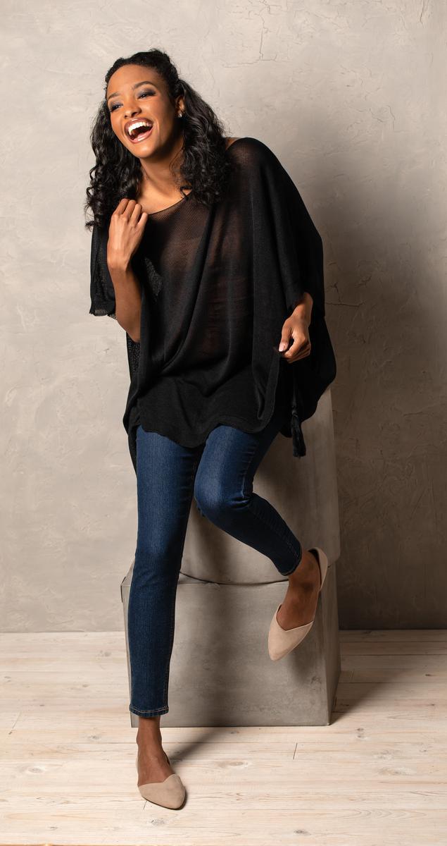 Fine Knit Poncho