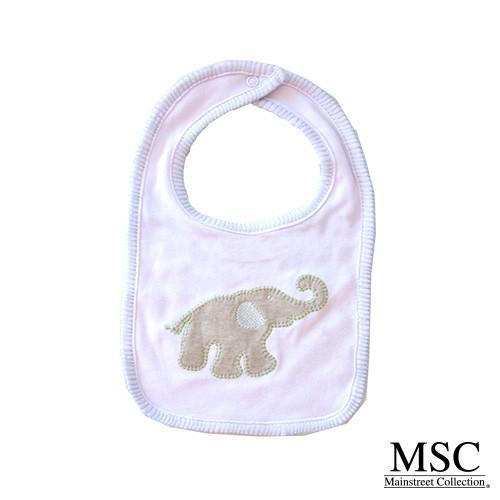 Bib - Stitch Blue Elephant