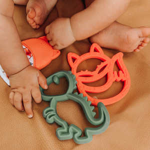 Chew Crew Silicone Baby Teethers