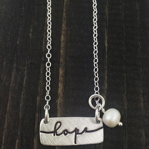 Necklace - Hope Word Charm