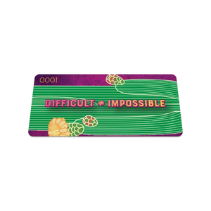 ZOX Wristband - Difficult Does Not Equal Impossible - Medium Size