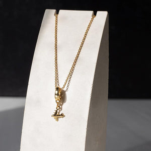 Lenny & Eva Airplane Charm - Gold
