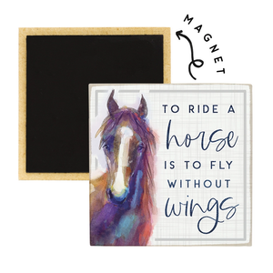 Magnet - Square "Horse Wings"