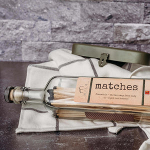 MRB Match Bottle - 50+ Matches in Tall Olive Oil Bottle