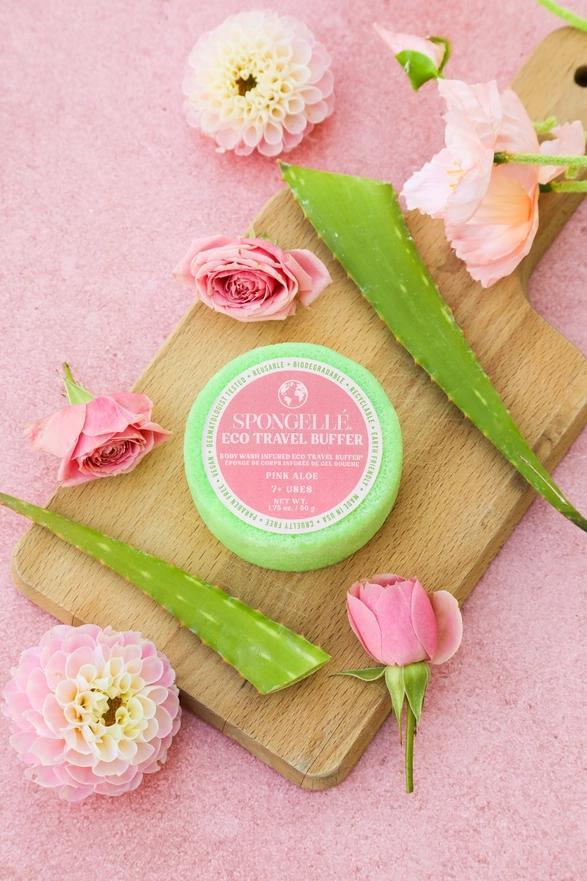Spongelle Eco Travel Buffer - Pink Aloe