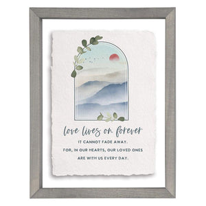 Love Lives Forever - Floating Wall Art Rectangle