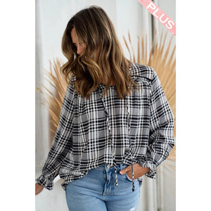 Sybil Long Sleeve Blouse - Black
