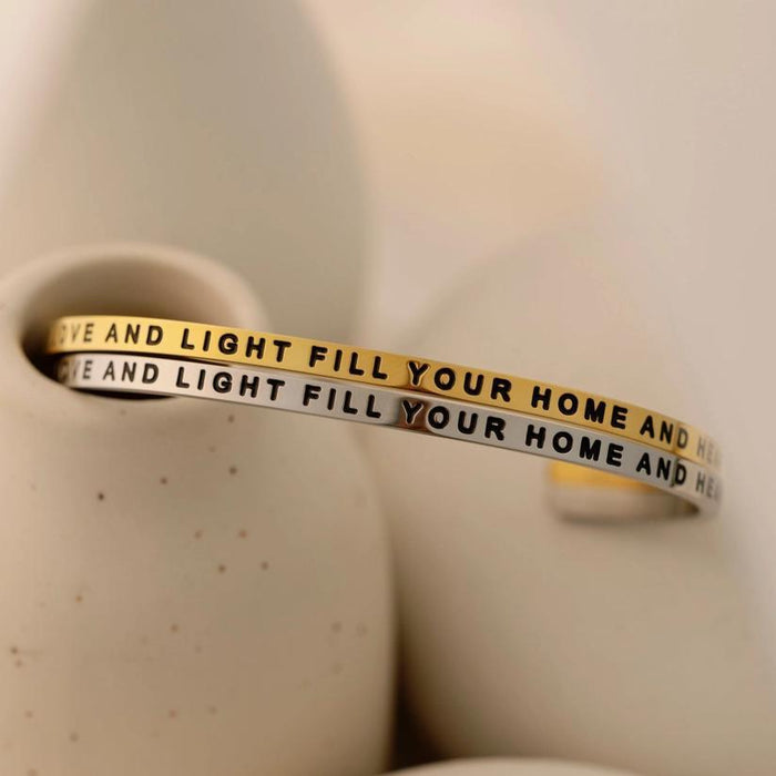 Bracelet - May Love and Light Fill Your Home & Heart