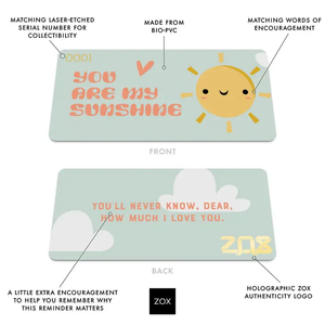 ZOX Wristband - You Are My Sunshine - Medium Size