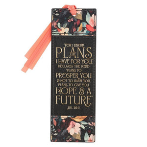 Bookmark - Faux Leather I Know The Plans Jeremiah 29:11